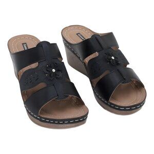 Gabbie Women's Rosette Flower Comfort Sandals 7M